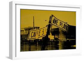 Yellow Sign-David Studwell-Framed Giclee Print