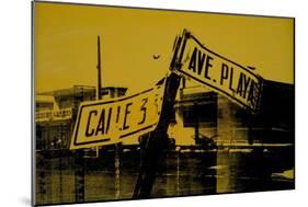 Yellow Sign-David Studwell-Mounted Giclee Print