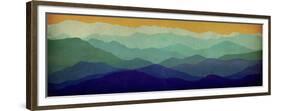 Yellow Sky Mountains-Ryan Fowler-Framed Premium Giclee Print