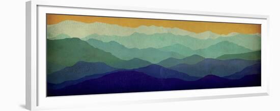 Yellow Sky Mountains-Ryan Fowler-Framed Premium Giclee Print