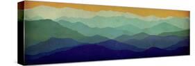 Yellow Sky Mountains-Ryan Fowler-Stretched Canvas