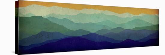 Yellow Sky Mountains-Ryan Fowler-Stretched Canvas