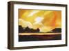 Yellow Sky over the Lake-Judith D'Agostino-Framed Art Print