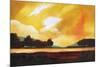 Yellow Sky over the Lake-Judith D'Agostino-Mounted Art Print