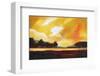 Yellow Sky over the Lake-Judith D'Agostino-Framed Art Print