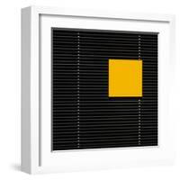 Yellow square-Luc Vangindertael-Framed Art Print