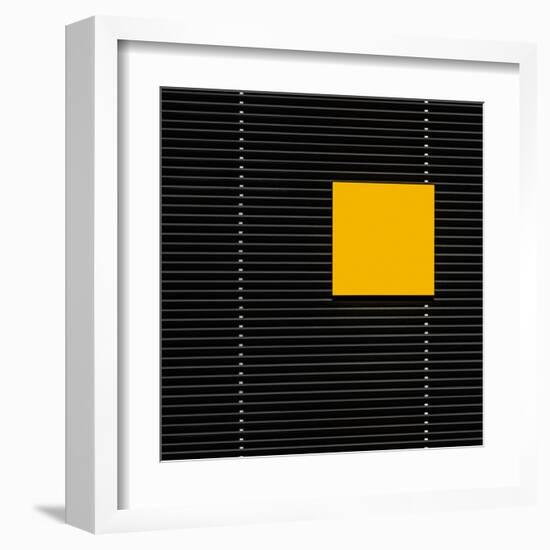 Yellow square-Luc Vangindertael-Framed Art Print