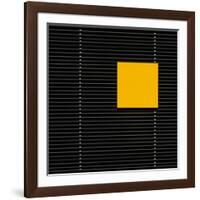 Yellow square-Luc Vangindertael-Framed Art Print