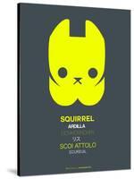 Yellow Squirrel Multilingual Poster-NaxArt-Stretched Canvas