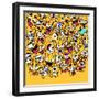 Yellow Stars-Andrea Buenfil-Framed Art Print