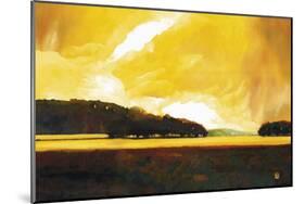 Yellow Storm at the Lake-Judith D'Agostino-Mounted Art Print