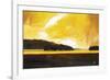 Yellow Storm at the Lake-Judith D'Agostino-Framed Art Print