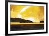 Yellow Storm at the Lake-Judith D'Agostino-Framed Art Print