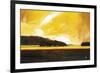 Yellow Storm at the Lake-Judith D'Agostino-Framed Art Print