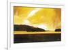 Yellow Storm at the Lake-Judith D'Agostino-Framed Art Print