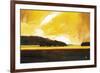 Yellow Storm at the Lake-Judith D'Agostino-Framed Art Print