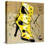 Yellow Strap Boot-Roderick E. Stevens-Stretched Canvas
