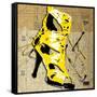 Yellow Strap Boot-Roderick E. Stevens-Framed Stretched Canvas