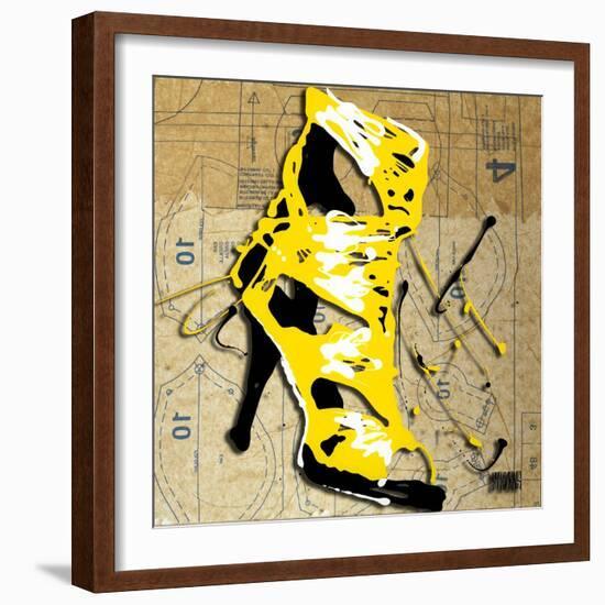Yellow Strap Boot-Roderick E. Stevens-Framed Giclee Print
