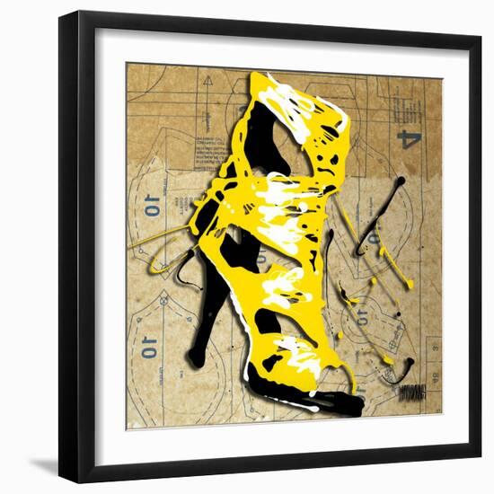 Yellow Strap Boot-Roderick E. Stevens-Framed Giclee Print