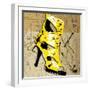 Yellow Strap Boot-Roderick E. Stevens-Framed Giclee Print