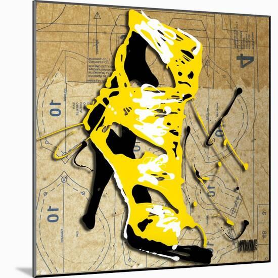 Yellow Strap Boot-Roderick E. Stevens-Mounted Giclee Print