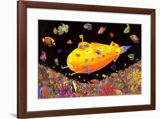 Yellow Submarine-null-Framed Blacklight Poster