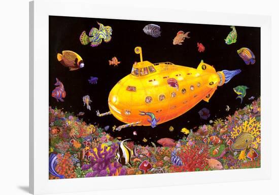 Yellow Submarine-null-Framed Blacklight Poster