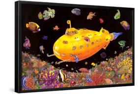 Yellow Submarine-null-Framed Blacklight Poster