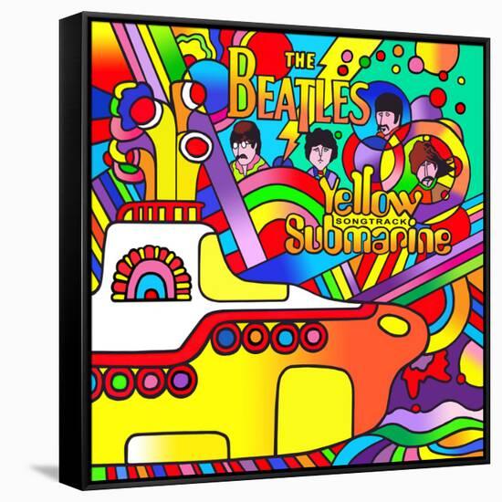 Yellow Submarine-Howie Green-Framed Stretched Canvas