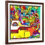 Yellow Submarine-Howie Green-Framed Giclee Print