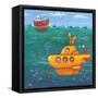 Yellow Submarine-Peter Adderley-Framed Stretched Canvas