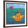 Yellow Submarine-Peter Adderley-Framed Art Print