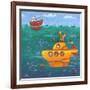 Yellow Submarine-Peter Adderley-Framed Art Print