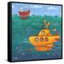 Yellow Submarine-Peter Adderley-Framed Stretched Canvas