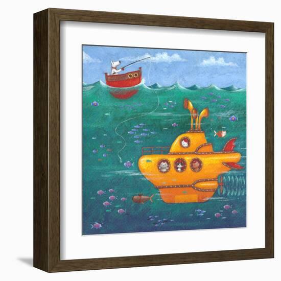 Yellow Submarine-Peter Adderley-Framed Art Print