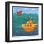 Yellow Submarine-Peter Adderley-Framed Art Print