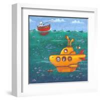 Yellow Submarine-Peter Adderley-Framed Art Print