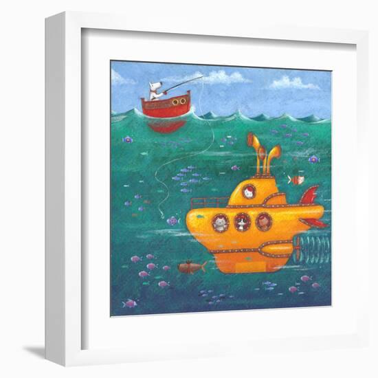 Yellow Submarine-Peter Adderley-Framed Art Print