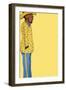 Yellow Suit Man, 2022 (Digital)-Roberta Murray-Framed Giclee Print