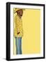 Yellow Suit Man, 2022 (Digital)-Roberta Murray-Framed Giclee Print