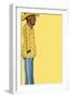 Yellow Suit Man, 2022 (Digital)-Roberta Murray-Framed Giclee Print