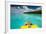 Yellow Sundeck of a Boat in the Ant Atoll, Pohnpei, Micronesia, Pacific-Michael Runkel-Framed Photographic Print