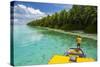 Yellow Sundeck of a Boat in the Ant Atoll, Pohnpei, Micronesia, Pacific-Michael Runkel-Stretched Canvas