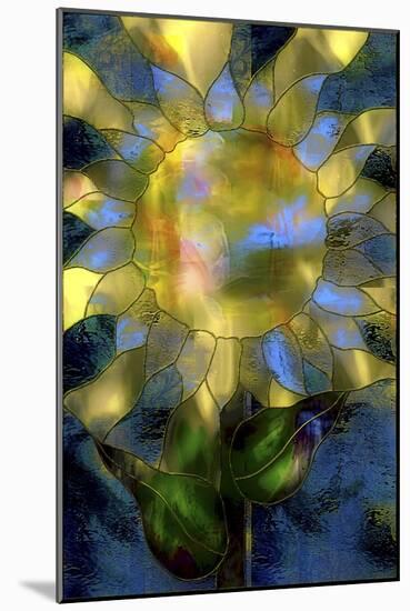 Yellow Sunflower-Mindy Sommers-Mounted Giclee Print