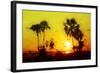 Yellow Sunset - In the Style of Oil Painting-Philippe Hugonnard-Framed Giclee Print