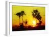 Yellow Sunset - In the Style of Oil Painting-Philippe Hugonnard-Framed Giclee Print