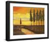 Yellow Sunset over Water I-Judith D'Agostino-Framed Art Print