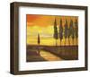 Yellow Sunset over Water I-Judith D'Agostino-Framed Art Print