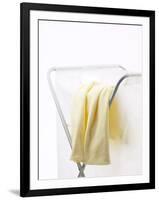 Yellow T-Shirt on Laundry Hamper-null-Framed Photographic Print